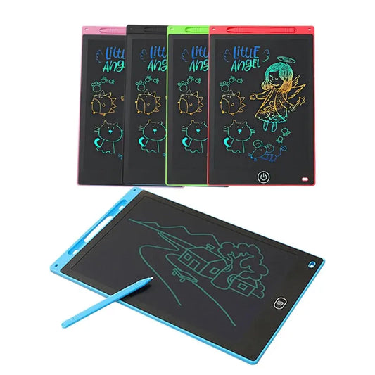 Tableta de escritura LCD para niños – Pizarra electrónica reutilizable de 6.5/8.5/10/12 pulgadas, almohadilla de aprendizaje con protección ocular con función de bloqueo y borrado, regalo educativo para niños