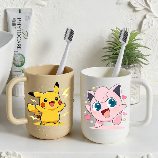Bonito vaso para cepillo de dientes inspirado en el anime | Vaso portátil de enjuague para baño y regalos