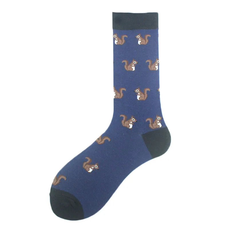 Funny Cotton Novelty Crew Socks – Alien, Planet, Shark, Dinosaur, Skateboard & Math Designs for Men & Women