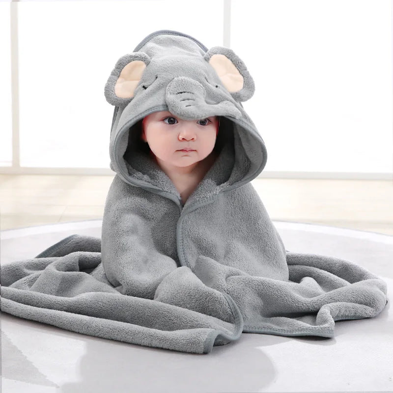 Toalla de Baño con Capucha para Bebé – Suave Manta de Baño y Arrullo para Recién Nacidos, Bebés y Niños Pequeños