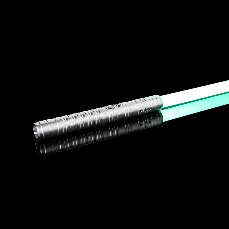 RGB Metal Lightsaber – Dueling Smooth Swing Laser Sword, 16 Color Changing & 16 Sound Effects, FOC Rave Flashing Toy Saber