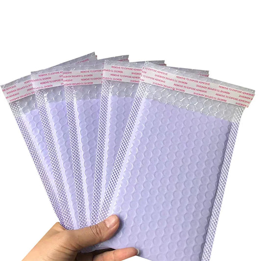 Paquete de 50 sobres acolchados morados – Sobres de envío con burbujas autosellables para embalaje seguro, envíos y pedidos de comercio electrónico
