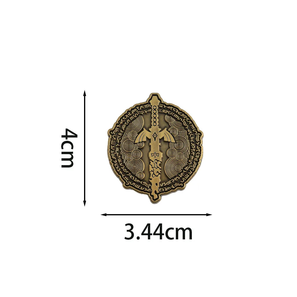 Kingdom Tears Enamel Pin – Master Sword Game Brooch Badge Cosplay Accessory & Gamer Gift