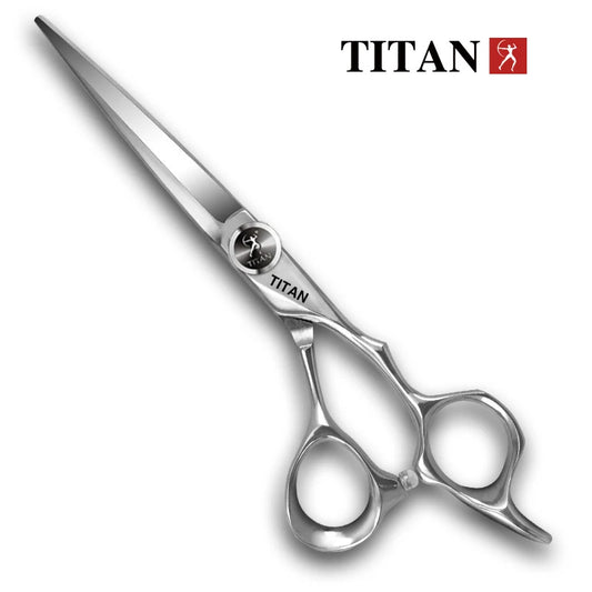 Set de Tijeras Profesionales de Peluquería TITAN – Tijeras de Corte y Entresacado para Barbero, Tijeras de Salón de Acero Japonés 440C de 5.5/6.0/6.5/7.0 Pulgadas para Peluqueros y Barberos