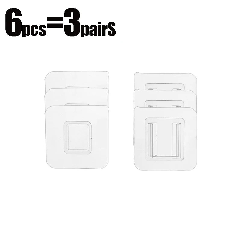 40-Piece Clear Self-Adhesive Wall Hooks – Transparent Traceless Hooks for Kitchen, Bathroom & Home Organization