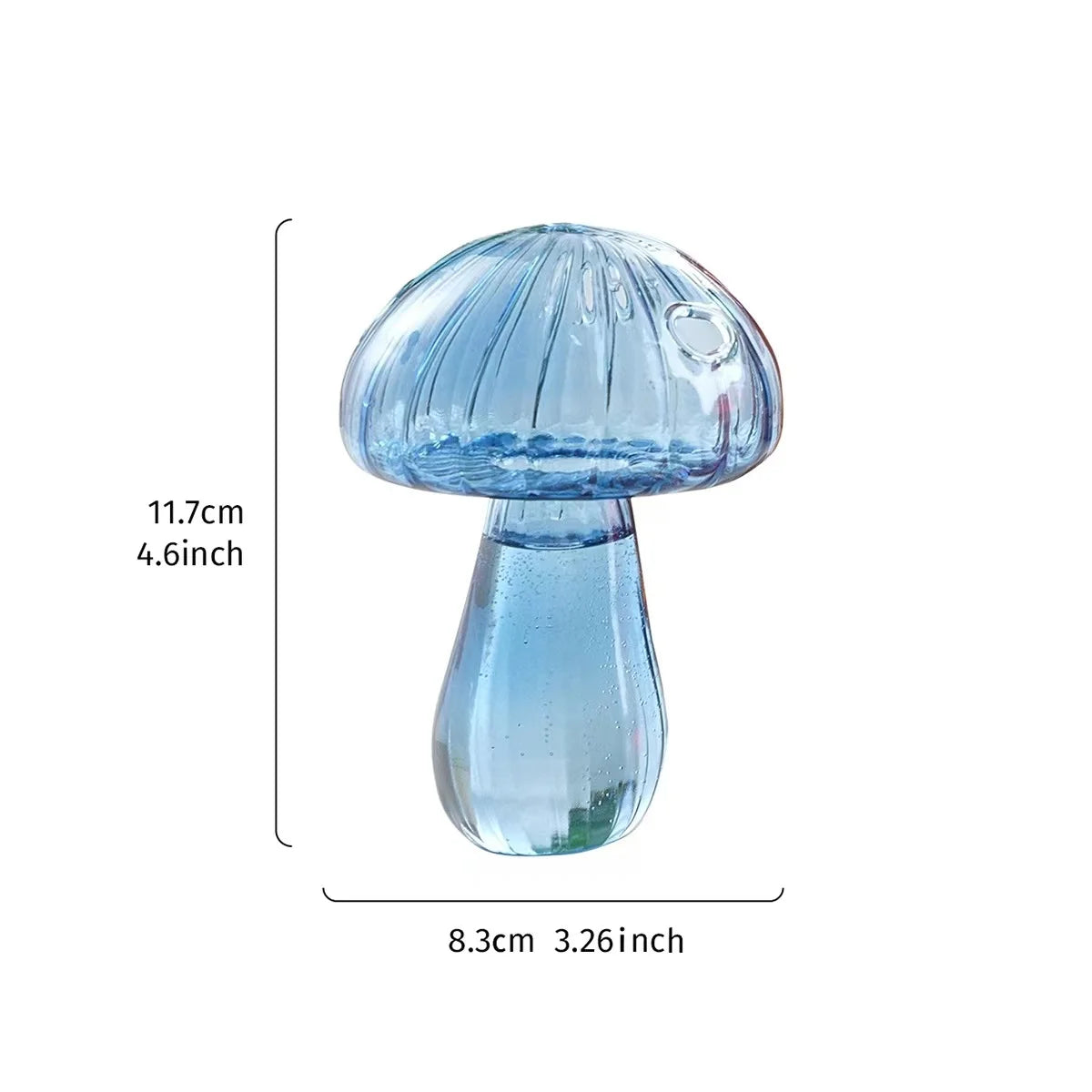 Ensemble de mini-vases en verre champignon – Terrarium de propagation pour plantes, fleurs et décoration de bureau