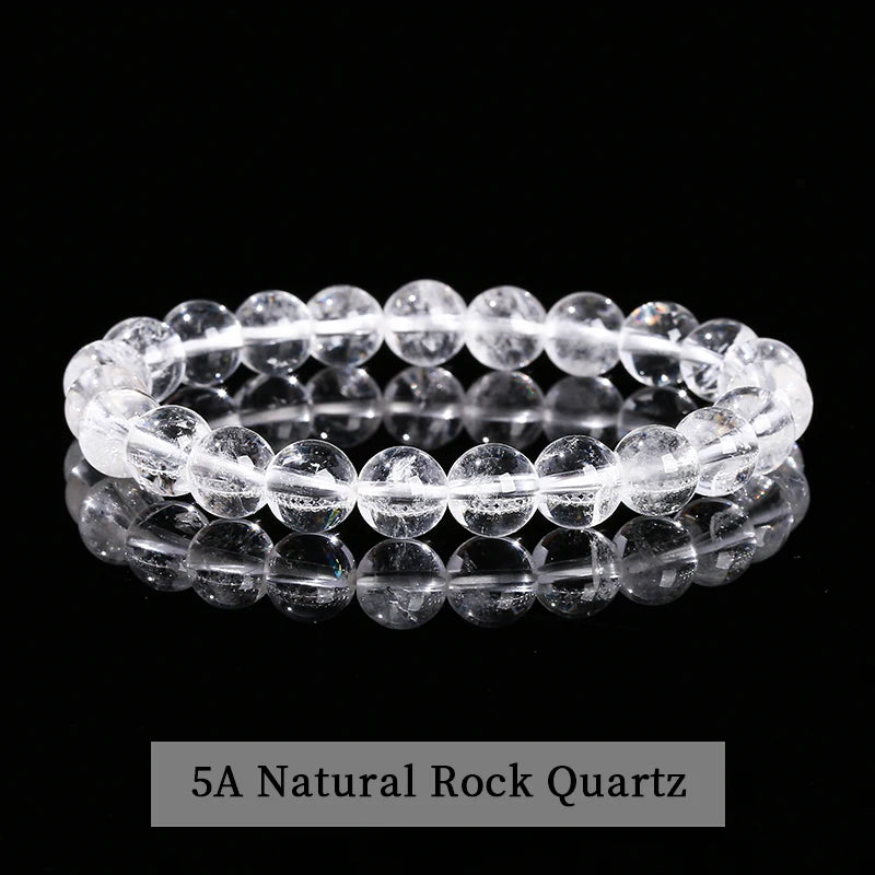 Pulsera de piedra obsidiana negra natural – Joyería ajustable de cuentas de cristal para hombres y mujeres, regalo de moda y accesorio de estilo energético