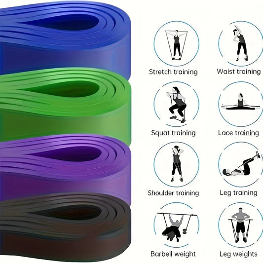 Ensemble de bandes de résistance – Bandes d'aide aux tractions et sangles d'exercice pour l'entraînement des jambes, la remise en forme en salle de sport, les entraînements à domicile et l'équipement de musculation