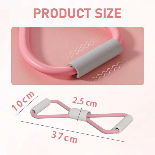 Bandas de Resistencia para Yoga en Forma de 8 – Elástico Ejercitador y Expansor de Pecho para Culturismo, Gimnasio en Casa y Entrenamiento de Cuerpo Completo