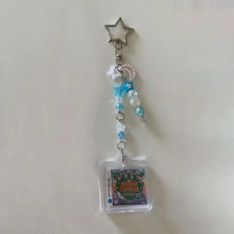 Handmade Animal Crossing Beaded Keychain – Cute Game Character Bag & Key Accessory