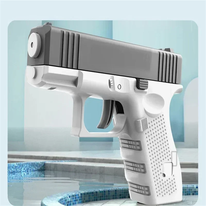 Pistola de agua eléctrica de alta presión – Pistola de agua Super Soaker recargable para juegos de verano al aire libre, piscinas infantiles y actividades acuáticas