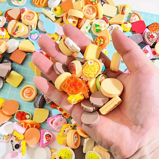 Mini Figuritas de Comida de Resina – Lindos Juguetes de Comida en Miniatura para Manualidades, Decoración de Casas de Muñecas y Regalos