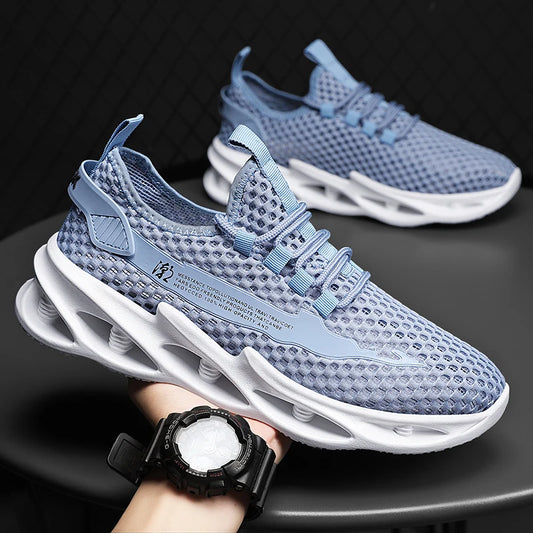 Zapatillas deportivas de malla transpirable para hombre, ligeras, informales para caminar y tenis