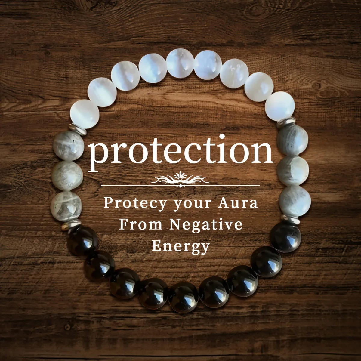 Pulsera de Cuentas de Piedra Natural – Pulsera de Cristal Simbólica para Mujeres y Hombres, Protección Espiritual, Amor Propio y Regalo de Joyería de Moda