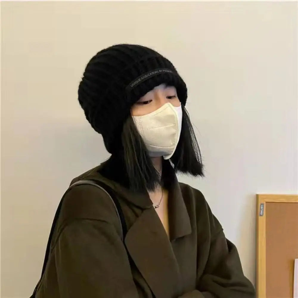 Women's Winter Knitted Beanie Hat – Warm Casual Stacking Bonnet Cap, Solid Color Unisex Hip-Hop Hat for Men & Women