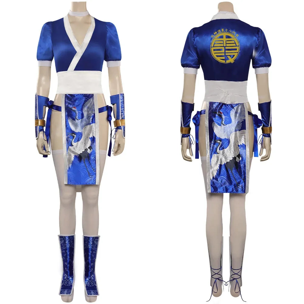 Dead or Alive Anime Cosplay Costume for Women – Fighting Game Roleplay Outfit for Halloween, Carnival & Party Wear