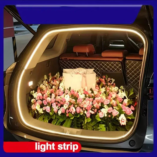 Tira de luz LED automática para el maletero del coche – Iluminación ambiental interior inalámbrica de maletero de alta luminosidad