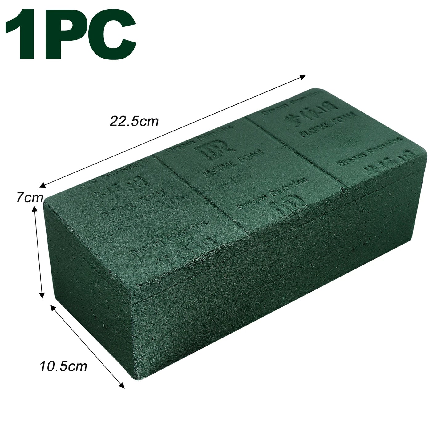 1 à 6 blocs de mousse florale – Mousse florale humide pour arrangements floraux frais et artificiels, mariages et loisirs créatifs