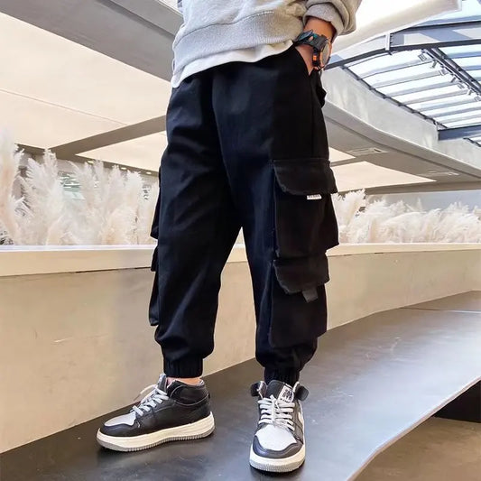 Pantalones Cargo Casuales para Niños, Pantalones de Primavera y Otoño para Niños de 4 a 14 Años
