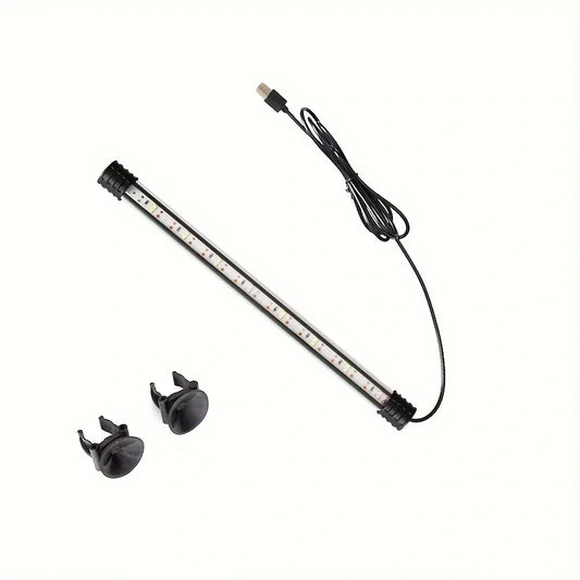 17-47cm Multicolor Aquarium LED Light – USB Waterproof Submersible Fish Tank Mood Lamp, Decorative Plant & Aquatic Grow Light