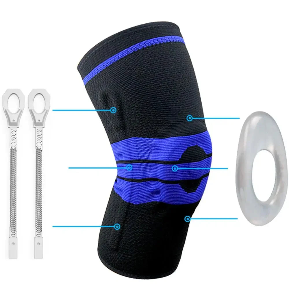 Knee Support Brace Compression Sleeve – Adjustable Knee Pad for Running, Sports, Fitness & Everyday Joint Support
