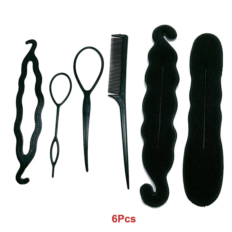 2-10PCS Ponytail Creator Styling Tools – Topsy Tail Plastic Loop Hair Braid Maker Clips for Women & Girls, Easy DIY Hair Accessories