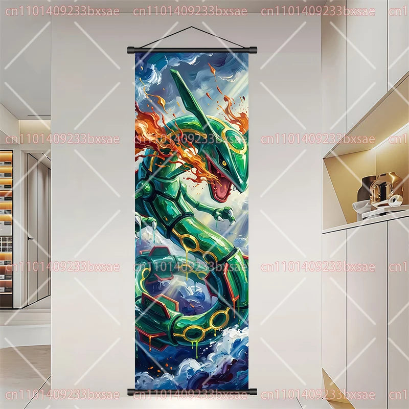 Póster HD de desplazamiento de pared de anime de Pokémon – Dragonite, Gengar, Pikachu, Charizard y legendarios