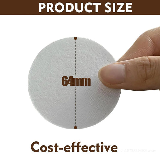 Papel de filtro de café redondo de repuesto – Filtros de papel desechables compatibles con cafeteras AeroPress, accesorios para preparar té y café para baristas caseros