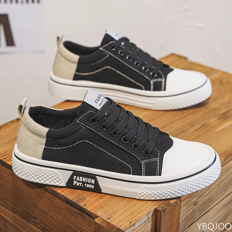 Baskets Toile Homme – Chaussures Décontractées Légères et Respirantes, Baskets de Marche Confortables et Résistantes à l'Usure, Grandes Tailles