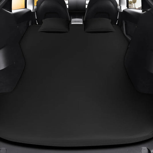 Colchón inflable de aire para coche para Tesla Model 3 y Model Y (2017–2026) – Cama de viaje de gamuza para camping, viajes por carretera y aventuras al aire libre