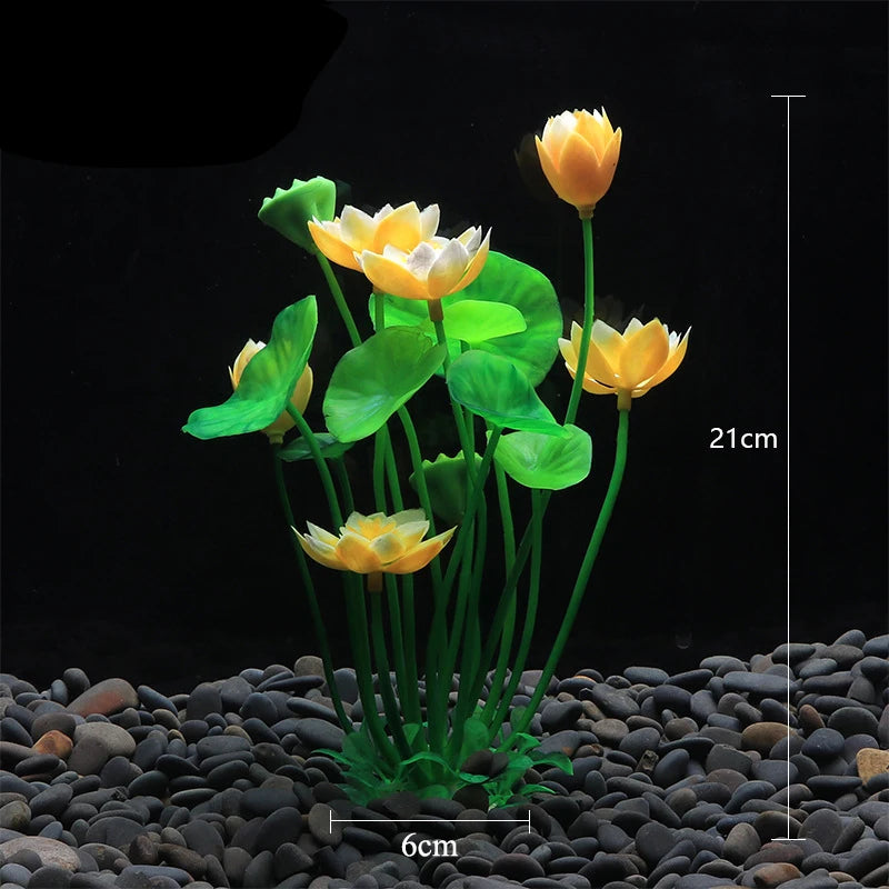 Artificial Aquarium Plants – Plastic Aquatic Underwater Plants for Fish Tank Decoration, Aquascaping & Aquarium Accessories