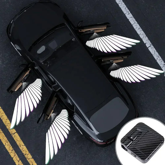 Luces LED inalámbricas para proyector de logotipo de puerta de coche (paquete de 2 o 4) - Luces de bienvenida de cortesía a pilas, no requieren cableado