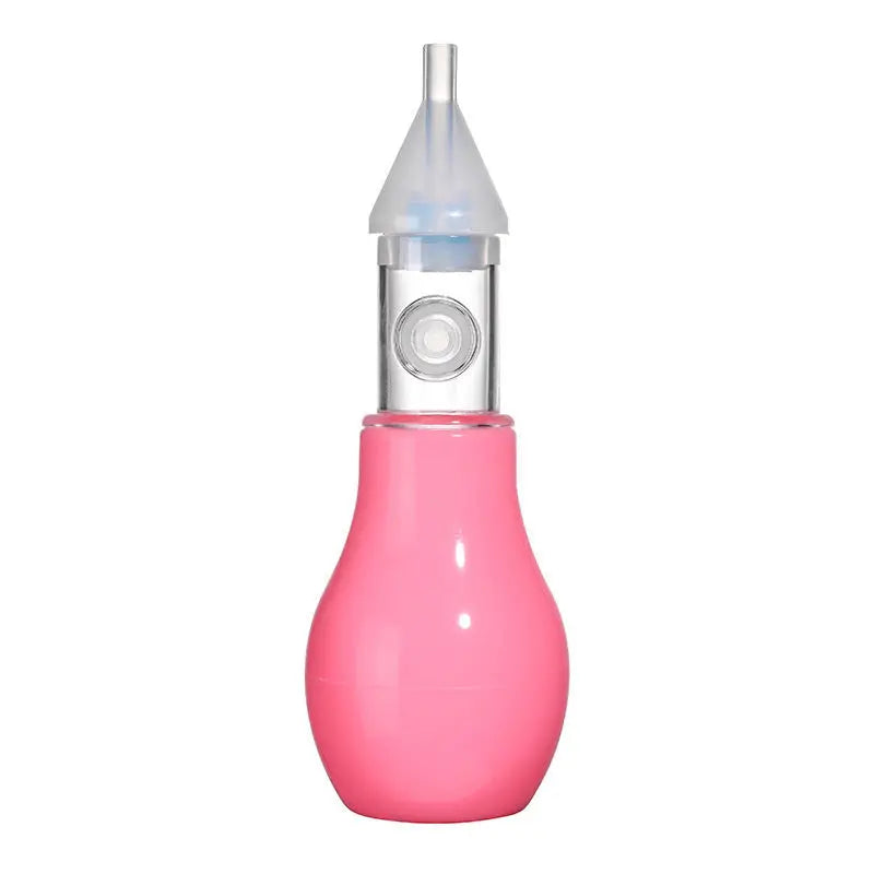 Aspirador Nasal de Silicona para Bebés – Limpiador Manual de Nariz para Lactantes y Niños Pequeños