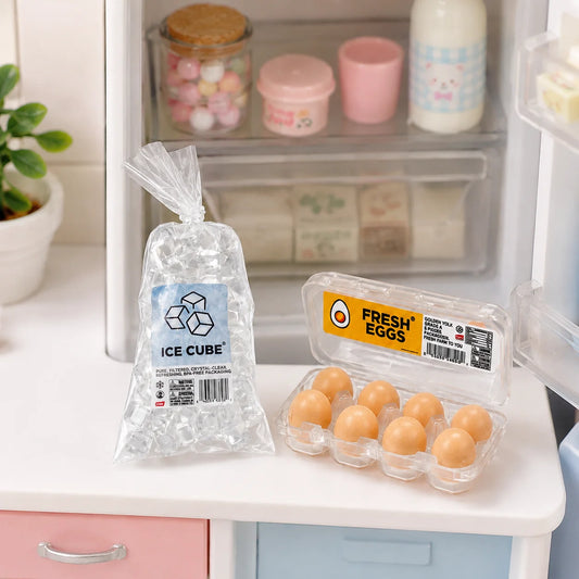 Set de miniaturas de alimentos para mini nevera – Bonitos juguetes de sushi y pastel en miniatura para escenas de cocina de casa de muñecas, decoración de habitaciones, manualidades de jardín de hadas y exhibiciones coleccionables