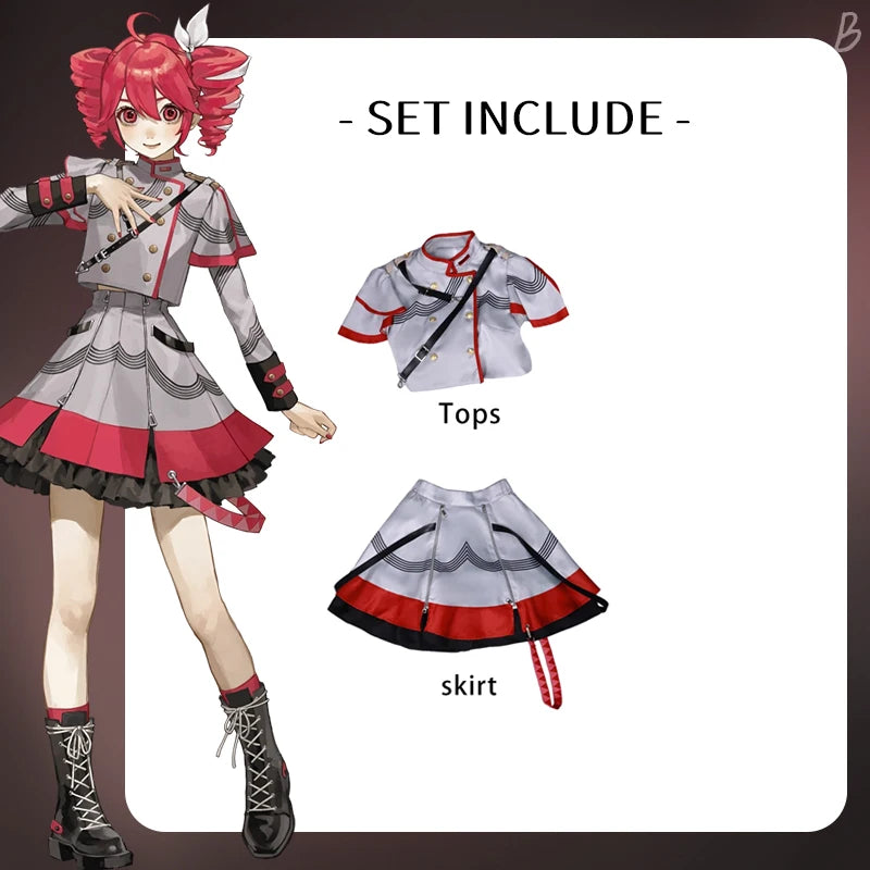 Kasane Teto Cosplay Costume | Adult Carnival Uniform Anime Outfit | Halloween Party & Masquerade Game Costume for Women