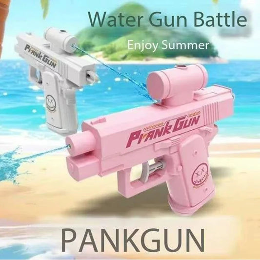 Pistola de agua de doble cara con pulverización invertida – Divertido juguete de broma de verano, mini rociador táctico de agua para niños y adultos, para peleas de agua en piscina y playa
