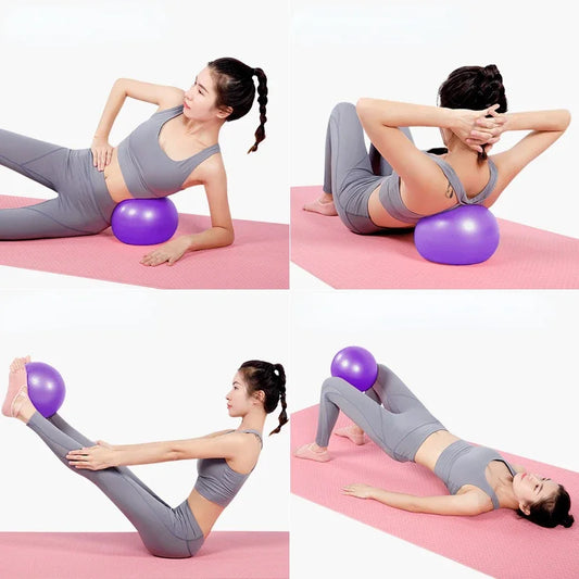 Balón de Yoga Pilates de 25 CM – Mini Balón de Equilibrio para Ejercicio y Fitness para Entrenamiento de Core, Gimnasia, Entrenamientos en Interiores y Equipo de Yoga