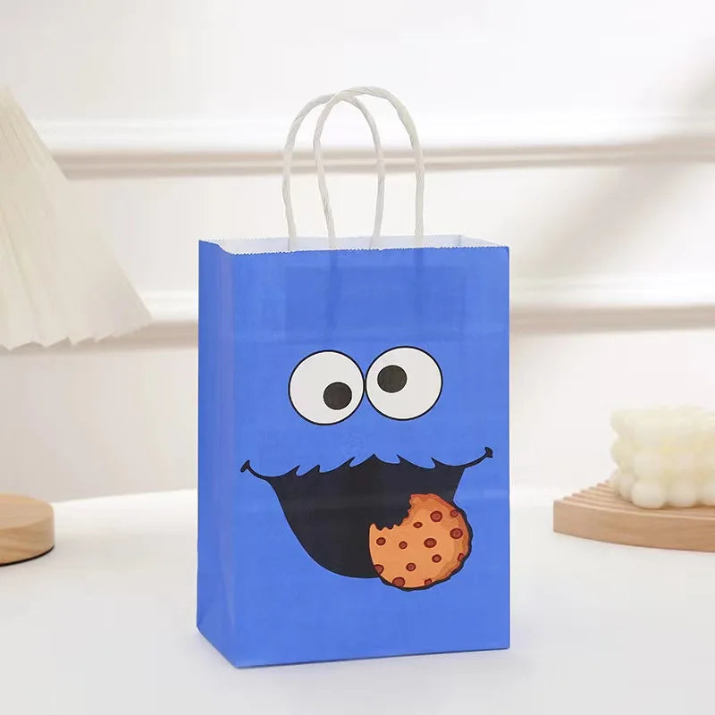 Bolsas de regalo de fiesta de Elmo de Barrio Sésamo – Bonitas bolsas de recuerdo de fiesta de cumpleaños para niños, decoraciones de baby shower, empaques de regalo y artículos de celebración