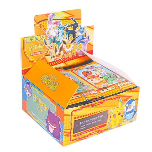 30 Bolsas de Cartas de Elfos de Anime de Pokémon Juego 1 2 3 Generaciones Tarjeta de Lujo para Mascotas Caja de Regalo de Colección Intercambio Juguetes de Cartas Hobbies Regalo de Cumpleaños