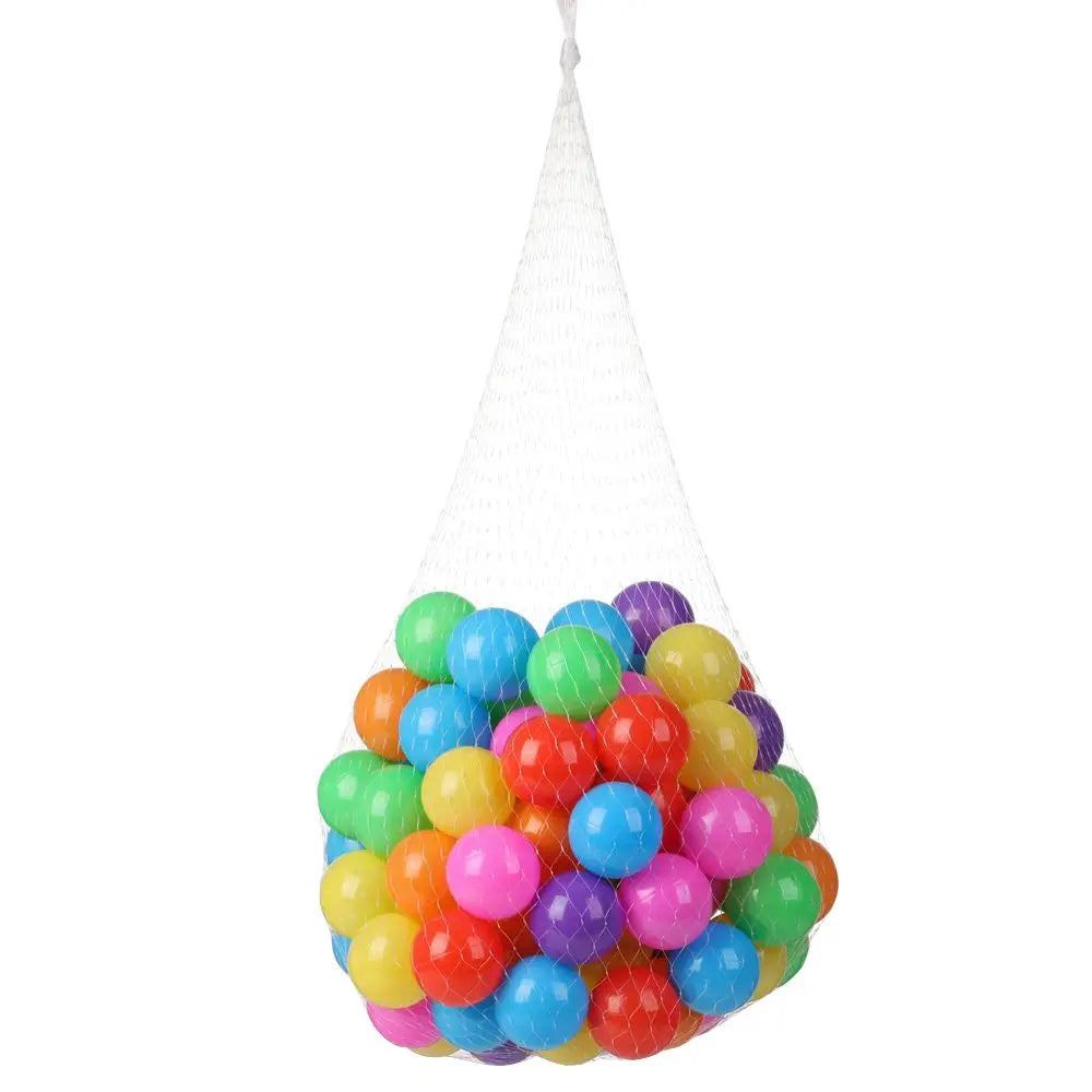 100Pcs Soft Colorful Water Pool Ocean Wave Balls – Outdoor Sports Inflatable Stress Relief Air Balls for Kids, Eco-Friendly Funny Toy Set