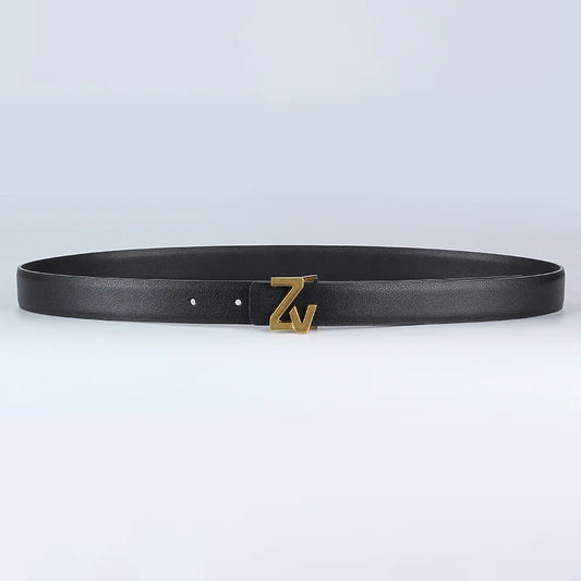 Women's 25mm Reversible Leather Belt – Luxury-Style Chic Waist Belt for Dresses, Jeans & Party Outfits, Stylish Fashion Accessory for Women & Girls
