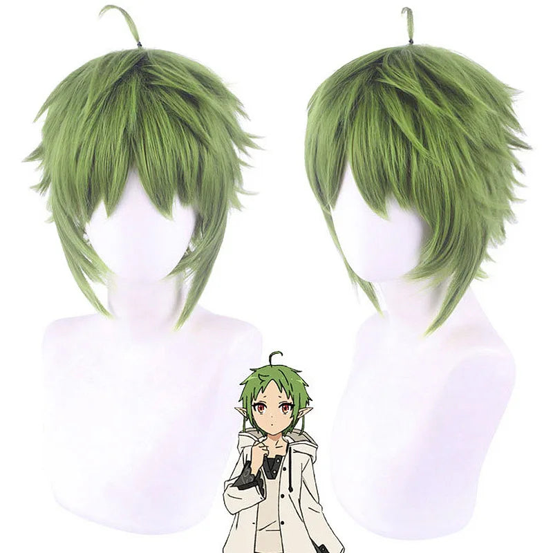 Synthetic Long Cosplay Wig | Anime Party Fashion Warrior Girl Style | Green & Red Heat-Resistant Fiber Wig