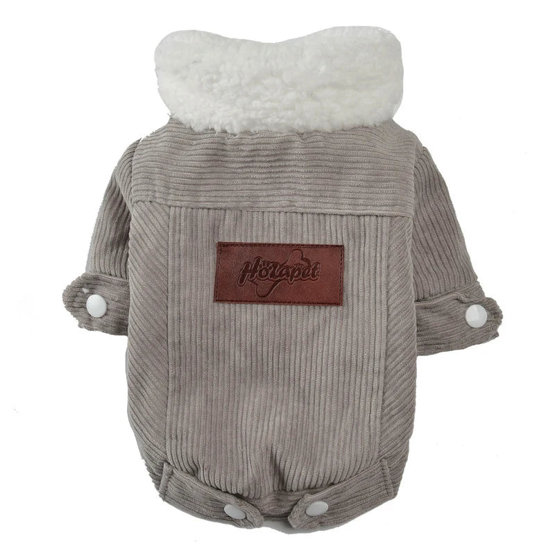 Autumn & Winter Fleece Dog Jacket – Warm Thickened Pet Coat for Small & Medium Dogs, Cozy Puppy Clothes for Cats, Schnauzers & Pugs