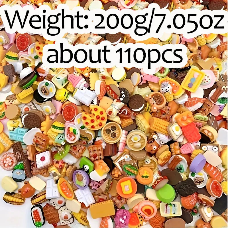Mini Resin Food Figurines – Cute Miniature Kitchen Food Toys for DIY Crafts, Dollhouse Decor & Gifts