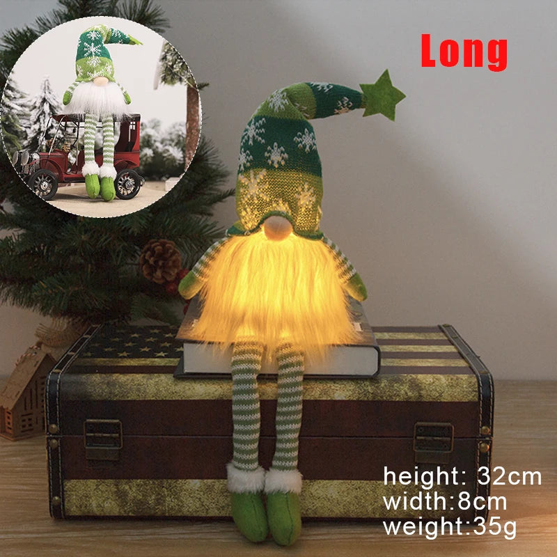 2026 Glowing Gnome Christmas Doll – Faceless Merry Christmas Decoration for Home, Navidad & New Year Holiday Gifts