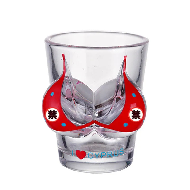 Bikini-Shaped Shot Glass, Sexy Body Vodka Liquor Cup, Novelty Bar Drinkware, Funny Party Drinking Glass for Celebrations and Gifts