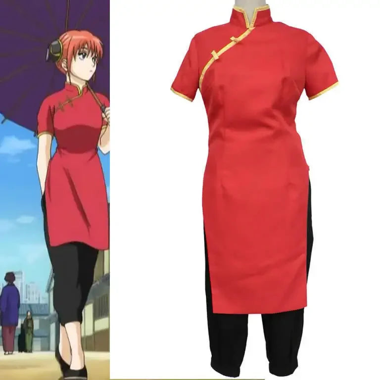 Japanese Anime & Chinese Cosplay Costume Set – Kung Fu Outfit & Cheongsam Style Suit for Men & Women Halloween, Party & Convention Wear