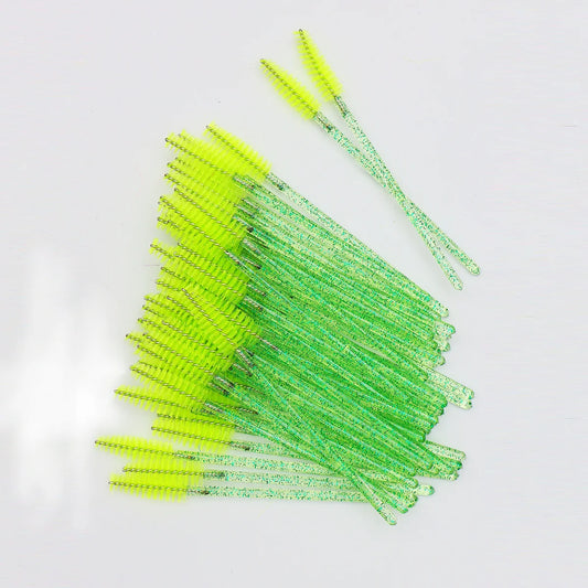 50 peines de cristal para pestañas, varitas de máscara desechables para extensiones de pestañas, aplicación de maquillaje y herramientas de belleza profesionales