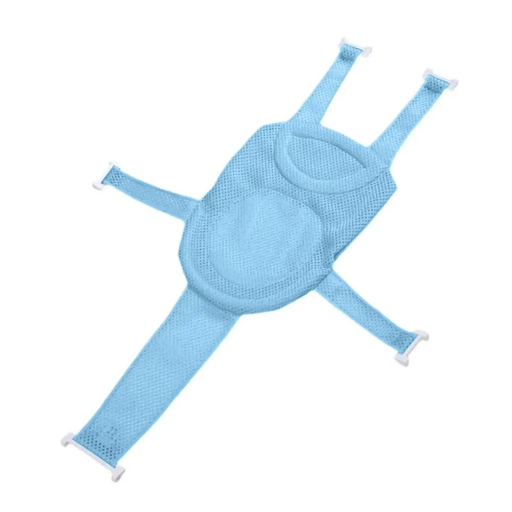 Cojín de soporte ajustable para el baño del bebé – Asiento de red antideslizante para recién nacidos para bañera, ducha y baño infantil