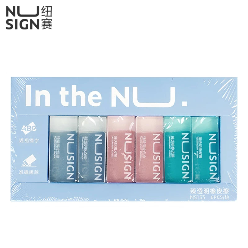 Gomme crayon en caoutchouc souple NUSIGN 2B – Gomme de qualité supérieure pour le dessin et le croquis, idéale pour les étudiants, les artistes, les examens, la peinture, l'école et le bureau